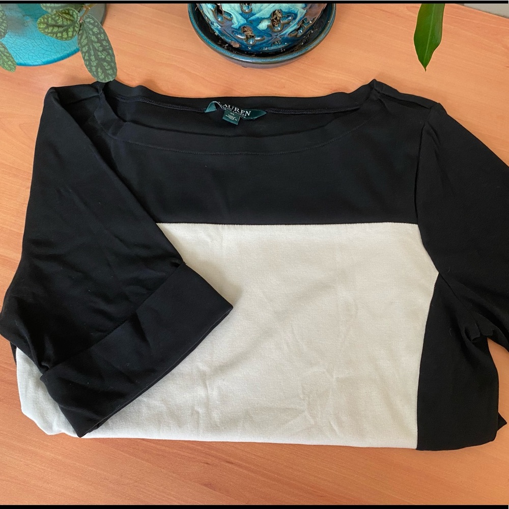 New Ralph Lauren Color Block Short Sleeve Shirt